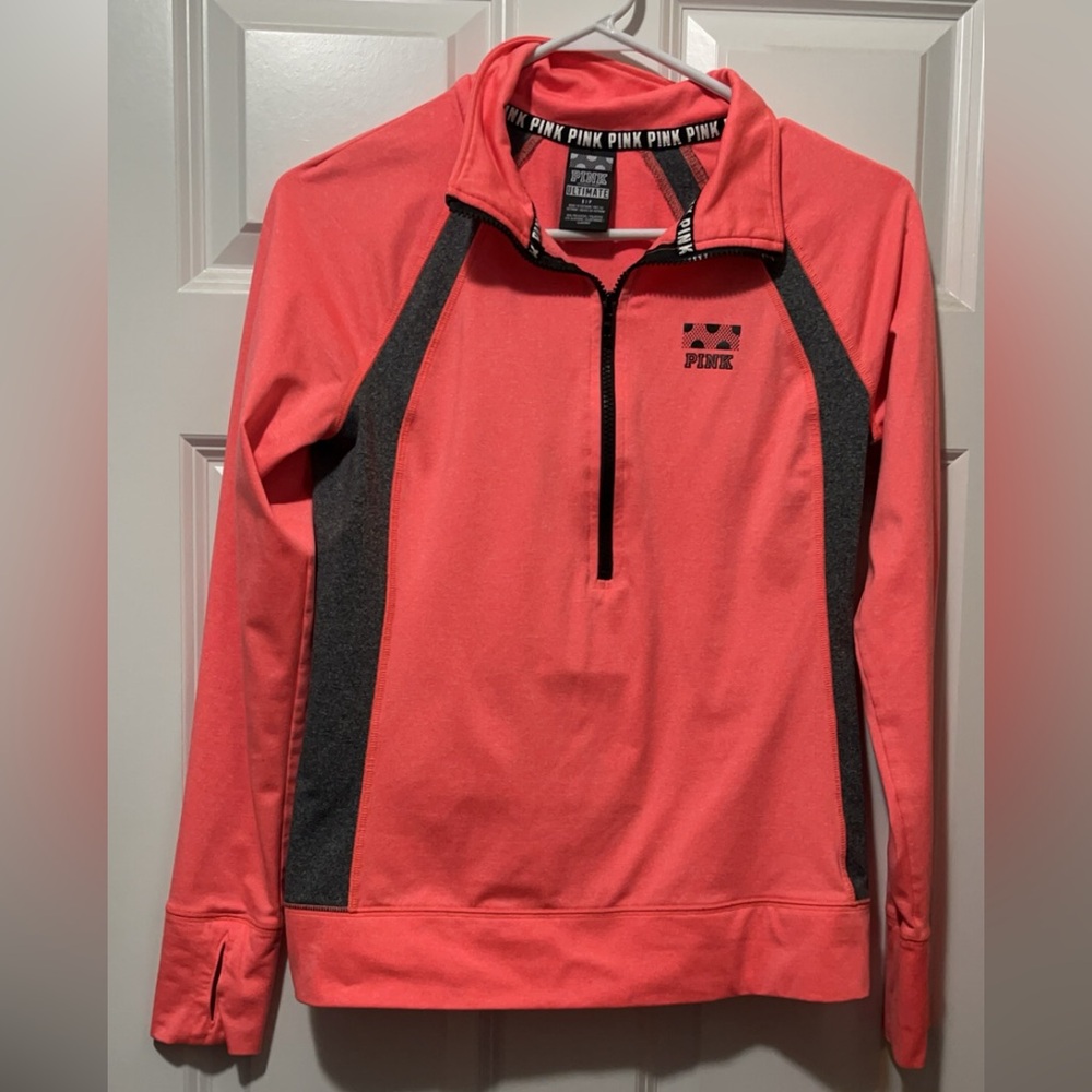 PINK- workout quarter zip
